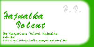 hajnalka volent business card